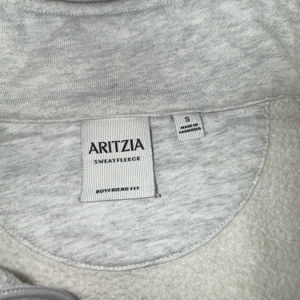 Aritzia Sweatfleece Boyfriend 1/2 Zip - Picture 4 of 6